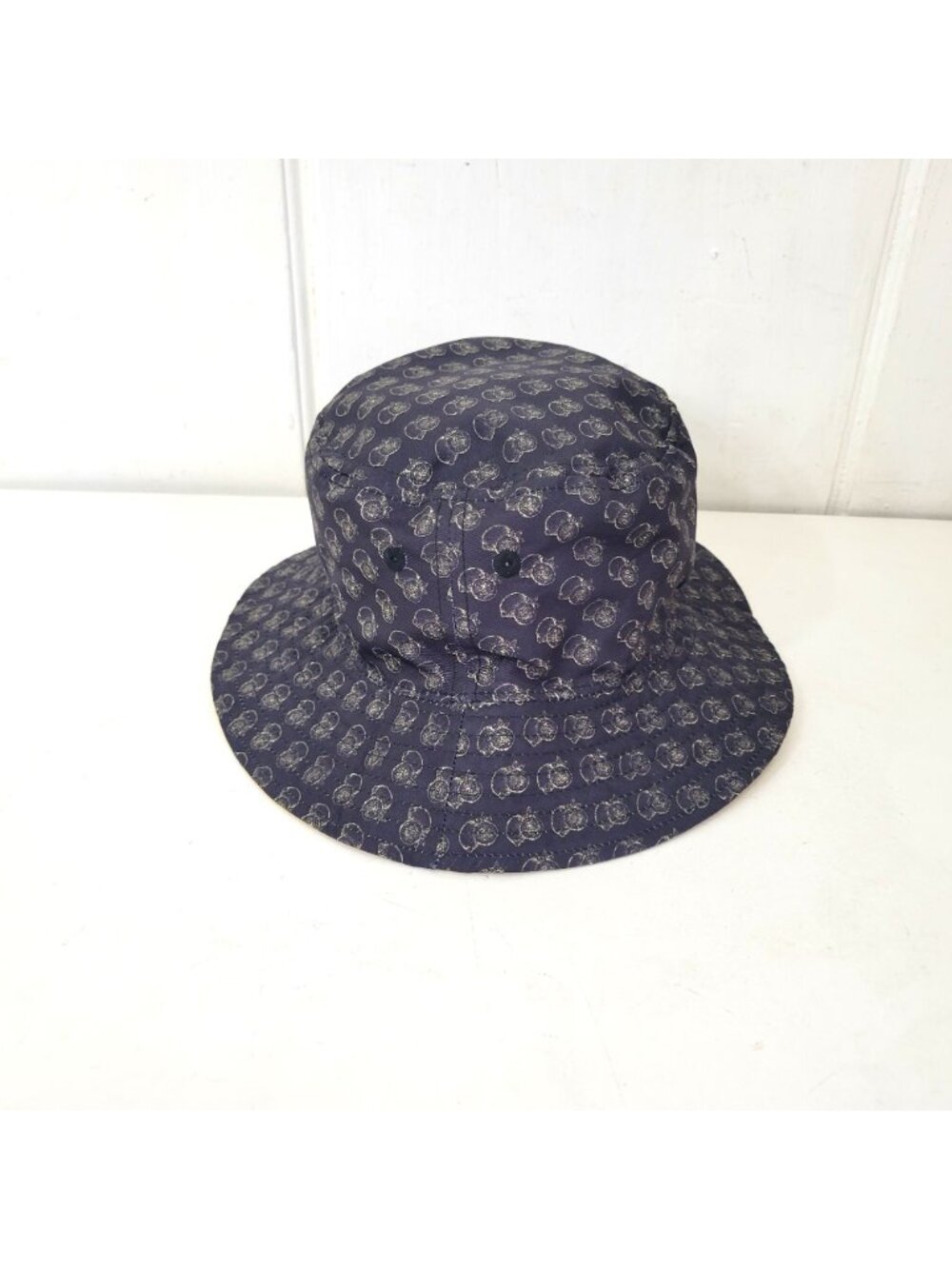 Fernway Logo Reversible Yellow & Navy Bucket Hat - Picture 2 of 8